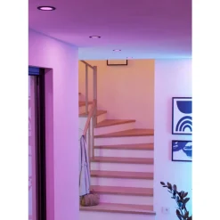 Eglo CAROSSO-Z inbouwarmatuur aluminium zwart / Kunststof wit H: 28 mm | Ø 93 mm