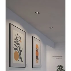 Eglo CAROSSO-Z inbouwarmatuur aluminium zwart / Kunststof wit H: 25 mm