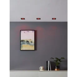 Eglo CAROSSO-Z inbouwarmatuur aluminium zwart / Kunststof wit H: 25 mm