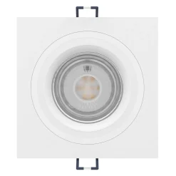 Eglo CAROSSO-Z inbouwarmatuur aluminium wit / Kunststof wit H: 25 mm