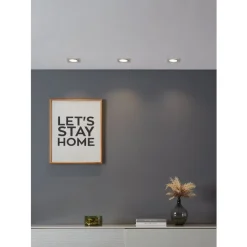 Eglo CAROSSO-Z inbouwarmatuur aluminium wit / Kunststof wit H: 25 mm