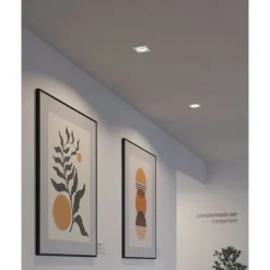 Eglo CAROSSO-Z inbouwarmatuur aluminium wit / Kunststof wit H: 25 mm