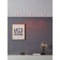 Eglo CAROSSO-Z inbouwarmatuur aluminium wit / Kunststof wit H: 25 mm