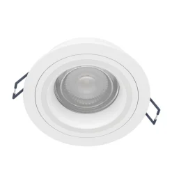 Eglo CAROSSO-Z inbouwarmatuur aluminium wit / Kunststof wit H: 28 mm | Ø 93 mm