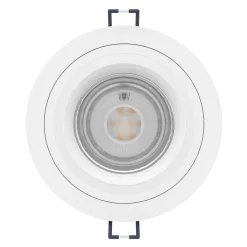 Eglo CAROSSO-Z inbouwarmatuur aluminium wit / Kunststof wit H: 28 mm | Ø 93 mm