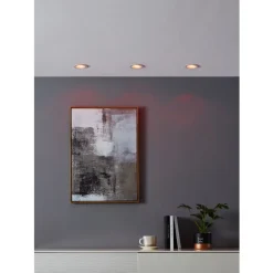 Eglo CAROSSO-Z inbouwarmatuur aluminium wit / Kunststof wit H: 28 mm | Ø 93 mm