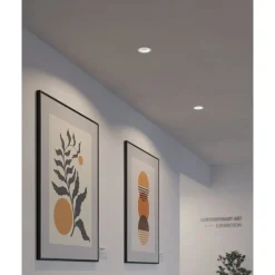 Eglo CAROSSO-Z inbouwarmatuur aluminium wit / Kunststof wit H: 28 mm | Ø 93 mm