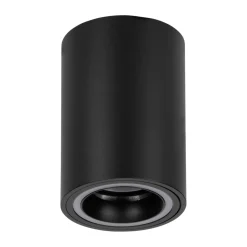 Eglo CAROSSO-Z opbouwarmatuur aluminium zwart / Kunststof wit H: 120 mm | Ø 80 mm