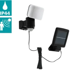 Eglo CASABAS Wandlamp Kunststof zwart / Kunststof wit H: 155 mm