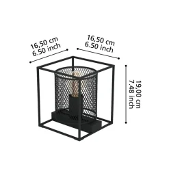 Eglo CATTERICK Tafellampen staal zwart H: 190 mm