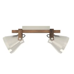 Eglo CAWTON spot staal, hout staal, rustiek bruin H: 250 mm