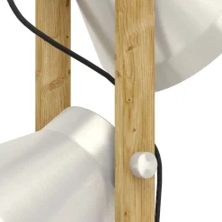 Eglo CAWTON Staande lampen staal, hout staal, rustiek bruin H: 1345 mm