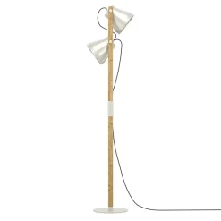 Eglo CAWTON Staande lampen staal, hout staal, rustiek bruin H: 1345 mm