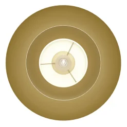 Eglo CENCIARA Plafondarmaturen staal zwart / staal geborsteld messing, goud H: 180 mm | Ø 400 mm