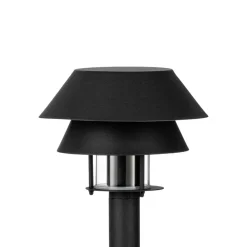 Eglo CHIAPPERA Padverlichting staal zwart, wit / Glas helder H: 800 mm | Ø 220 mm