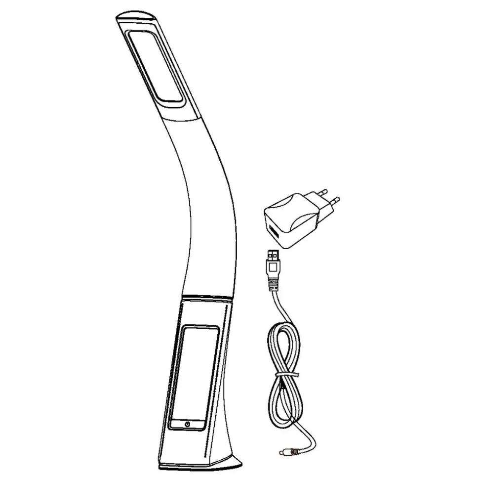 Eglo COGNOLI Tafellampen Kunststof zwart H: 510 mm