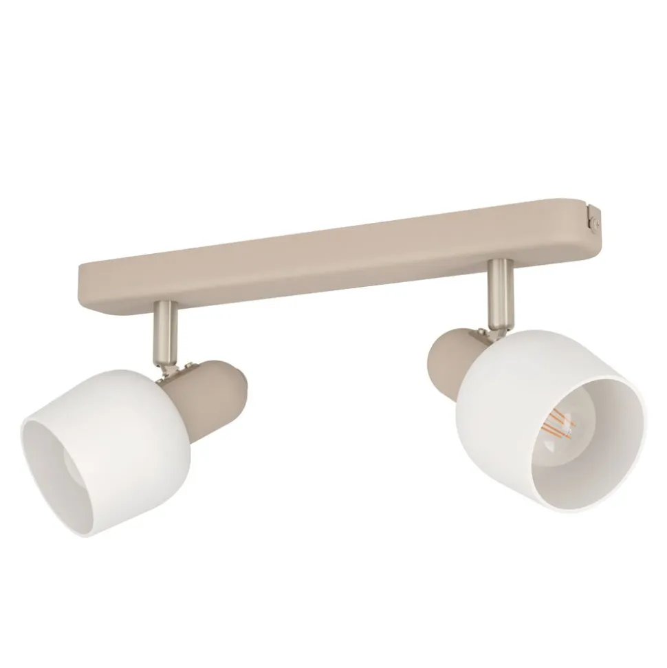 Eglo CORATO spot staal zand, mat nikkel / Glas wit H: 125 mm