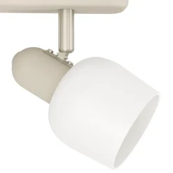 Eglo CORATO spot staal zand, mat nikkel / Glas wit H: 125 mm