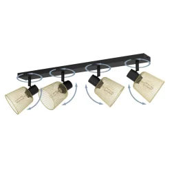 Eglo COSLADA spot staal zwart / staal zwart, geelkoper H: 170 mm