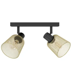 Eglo COSLADA spot staal zwart / staal zwart, geelkoper H: 170 mm