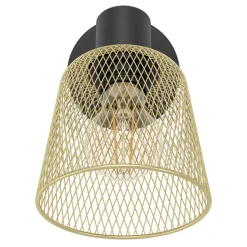 Eglo COSLADA spot staal zwart / staal zwart, geelkoper H: 200 mm