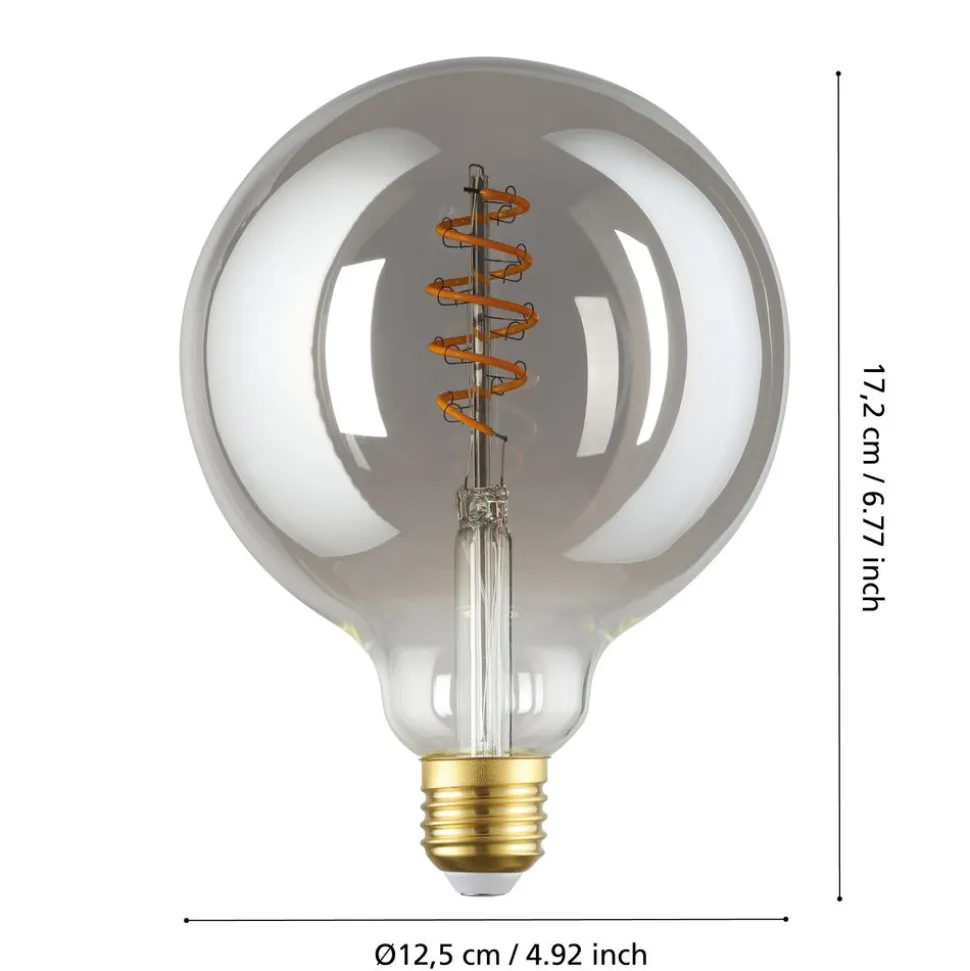 Eglo C-ZIGBEE LB E27 G125 SMOKE 100LM 2000K DIMBAAR