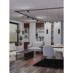 Eglo EASYT PENDANT hanglamp Kunststof zwart H: 1100 mm | Ø 60 mm