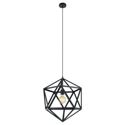 Eglo EMBLETON hanglamp staal zwart H: 1500 mm | Ø 460 mm