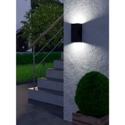 Eglo EREMITANA Wandlamp staal verzinkt zwart H: 240 mm