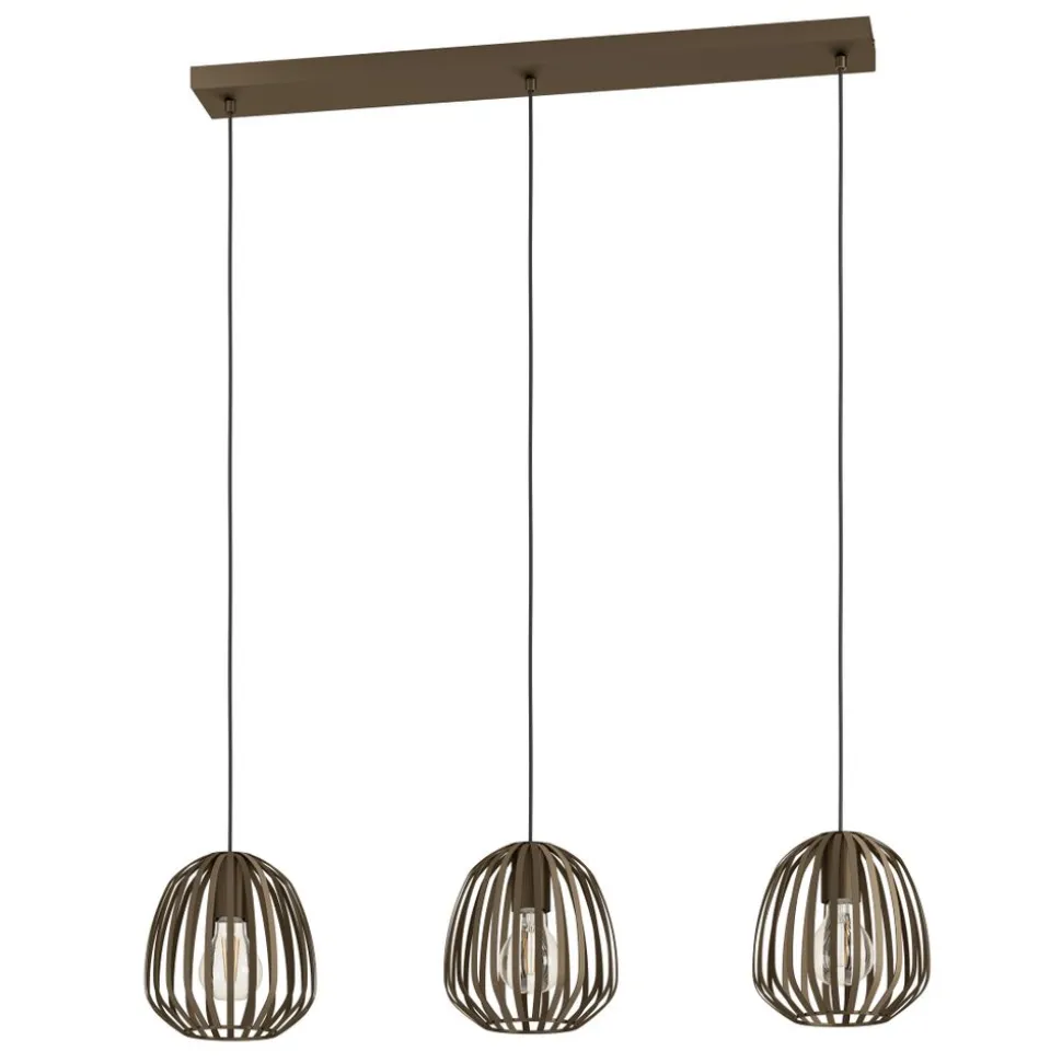 Eglo ESPINAL hanglamp staal brons H: 1100 mm