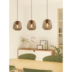 Eglo ESPINAL hanglamp staal brons H: 1100 mm