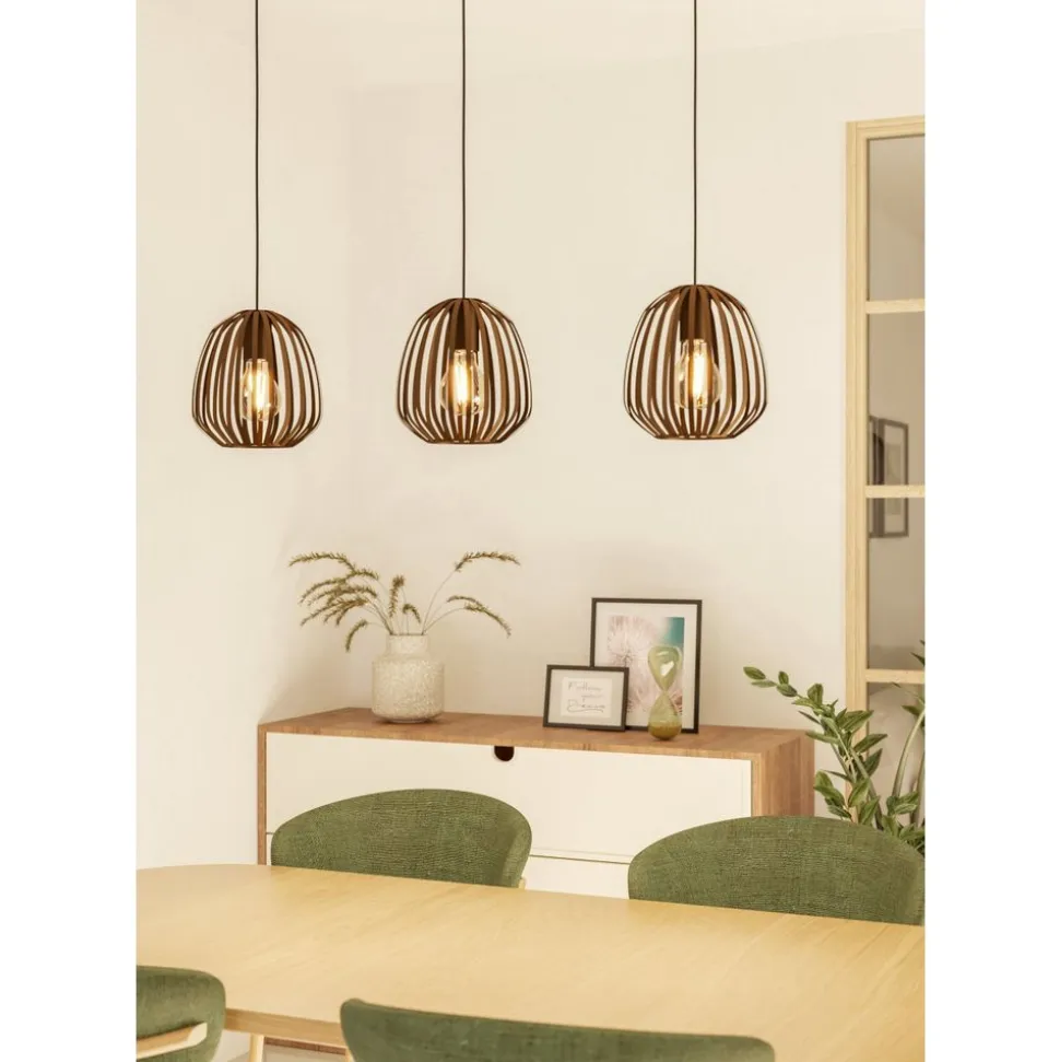 Eglo ESPINAL hanglamp staal brons H: 1100 mm