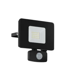 Eglo FAEDO 3 Wandlamp aluminium zwart / Glas helder H: 140 mm