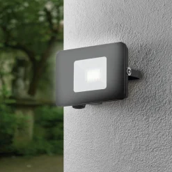 Eglo FAEDO 3 Wandlamp aluminium zwart / Glas helder H: 135 mm