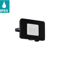 Eglo FAEDO 3 Wandlamp aluminium zwart / Glas helder H: 80 mm