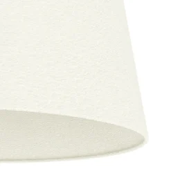 Eglo FEBRES Plafondarmaturen staal zwart / textiel wit H: 250 mm | Ø 350 mm