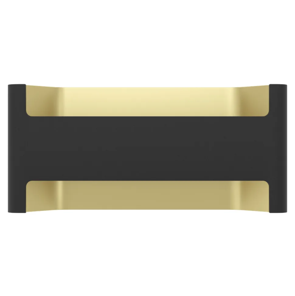 Eglo FELONICHE Wandlamp aluminium zwart, goud / Kunststof transparant H: 100 mm