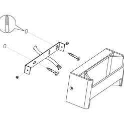 Eglo FELONICHE Wandlamp aluminium zwart, goud / Kunststof transparant H: 100 mm