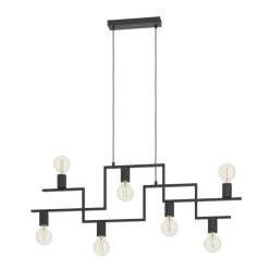 Eglo FEMBARD hanglamp staal zwart H: 1100 mm