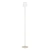 Eglo FIORANA Staande lampen staal zandkleuren / textiel wit H: 1405 mm | Ø 150 mm