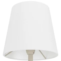 Eglo FIORANA Staande lampen staal zwart / textiel cappucino, goud H: 1405 mm | Ø 150 mm