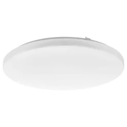 Eglo FRANIA Wand-/plafondlamp staal wit / Kunststof wit H: 70 mm | Ø 430 mm