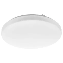 Eglo FRANIA Wand-/plafondlamp staal wit / Kunststof wit H: 70 mm | Ø 330 mm