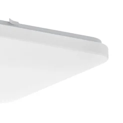 Eglo FRANIA Wand-/plafondlamp staal wit / Kunststof wit H: 70 mm