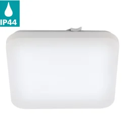 Eglo FRANIA Wand-/plafondlamp staal wit / Kunststof wit H: 70 mm