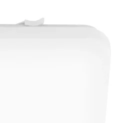 Eglo FRANIA Wand-/plafondlamp staal wit / Kunststof wit H: 70 mm