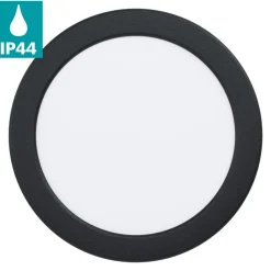 Eglo FUEVA 5 inbouwarmatuur staal zwart / Kunststof wit Ø 166 mm