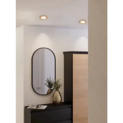 Eglo FUEVA 5 inbouwarmatuur staal nikkel-mat / Kunststof wit Ø 117 mm