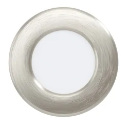Eglo FUEVA 5 inbouwarmatuur staal nikkel-mat / Kunststof wit Ø 86 mm