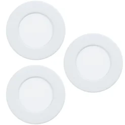 Eglo FUEVA 5 inbouwarmatuur staal wit / Kunststof wit Ø 86 mm